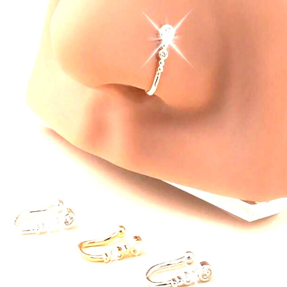 Elegant Gold gourd shape  Nose Ring. New